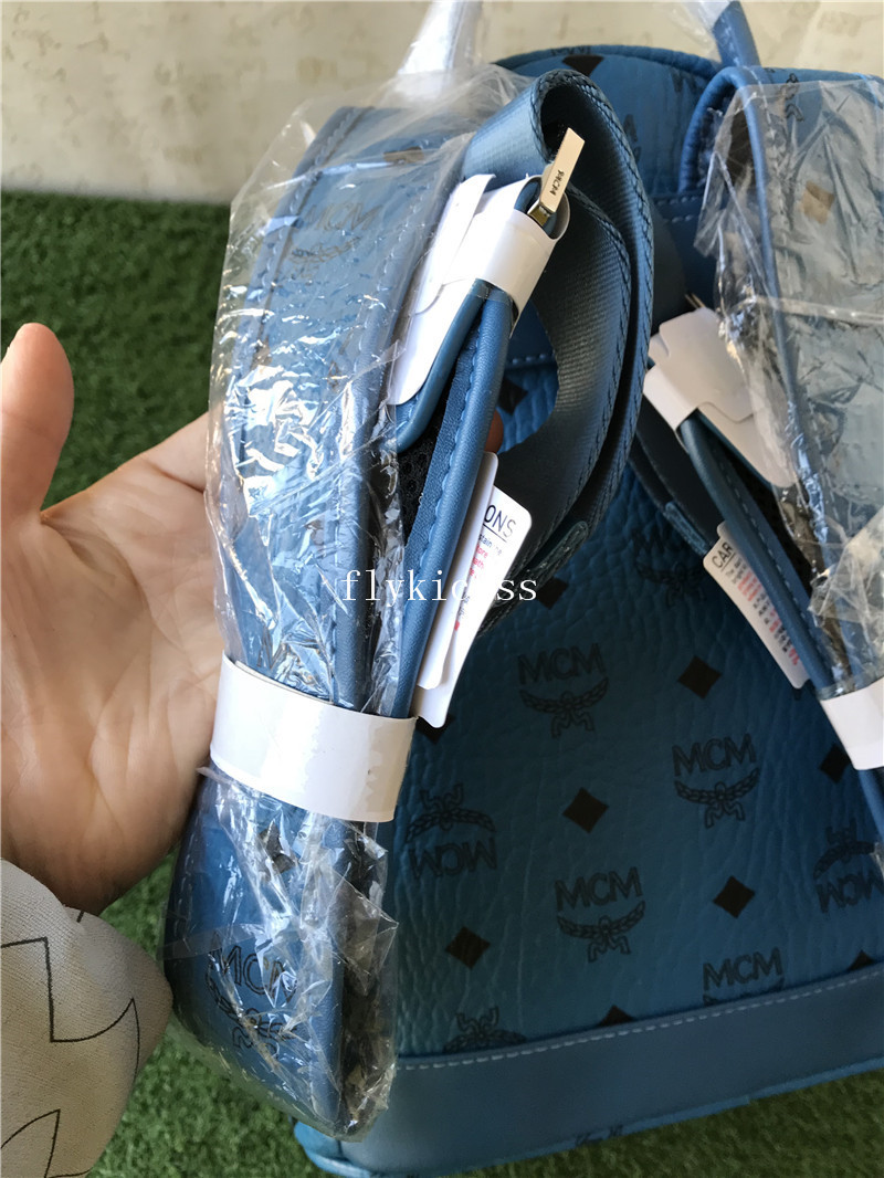 MCM Blue Backpack